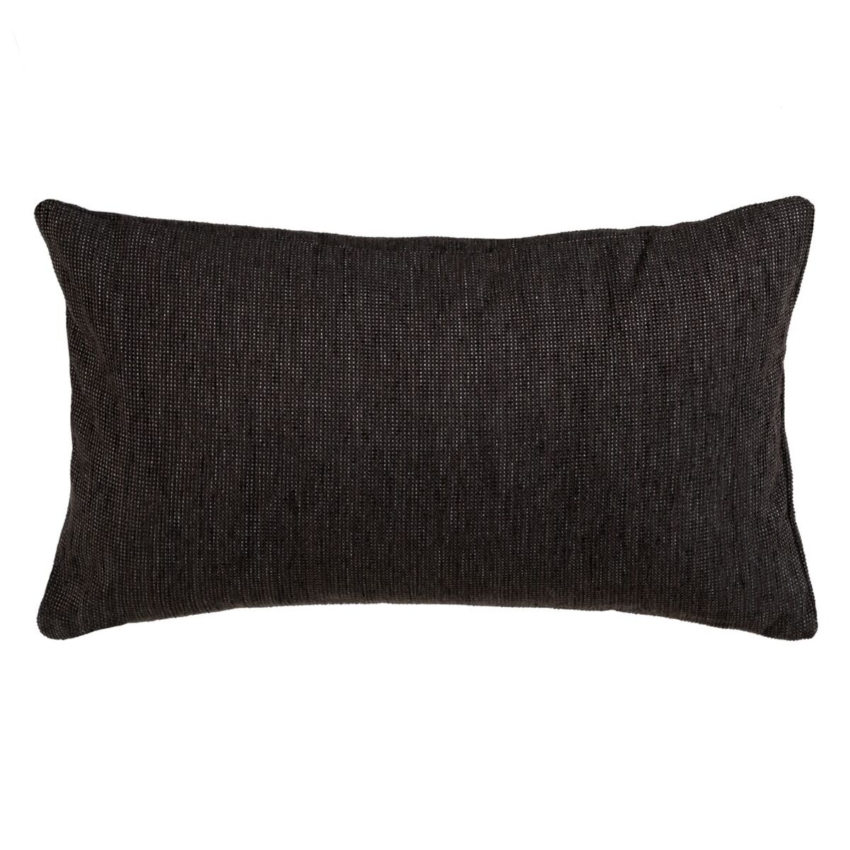 Pude Polyester Bomuld Sort 50 x 30 cm